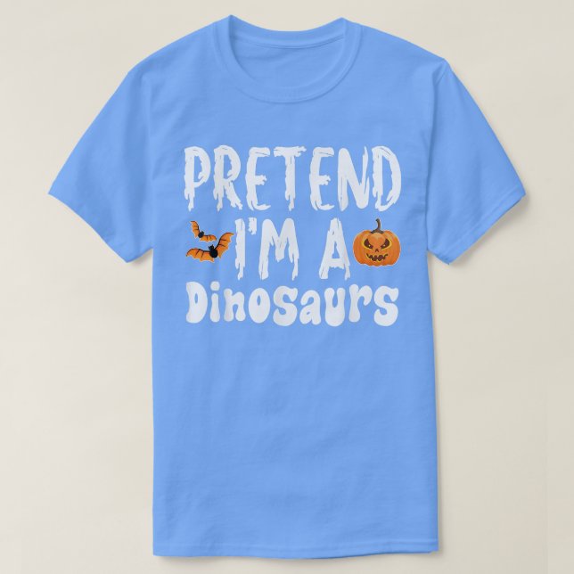Förestå Im A Dinosaur Halloween Costume Party T Shirt (Design framsida)