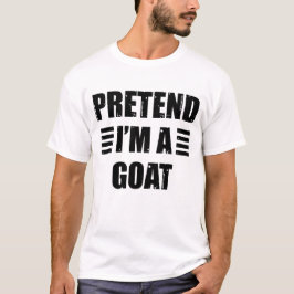Förestå Im A Goat Costume Halloween Lazy Funny T Shirt