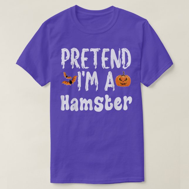 Förestå Im A Hamster Halloween Costume Party T Shirt (Design framsida)