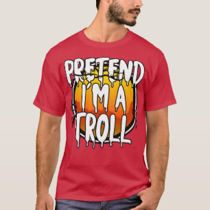 Förestå Im A Troll Funny Lazy Halloween Costume La T Shirt