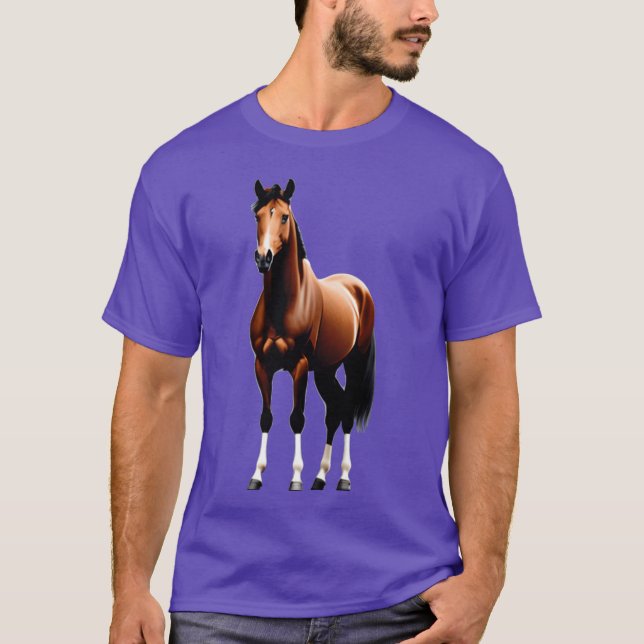 Förestående gåva från Warmblod Horse T Shirt (Framsida)