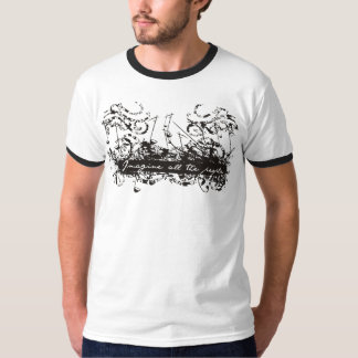Föreställ alla folk musikutslagsplats t shirt