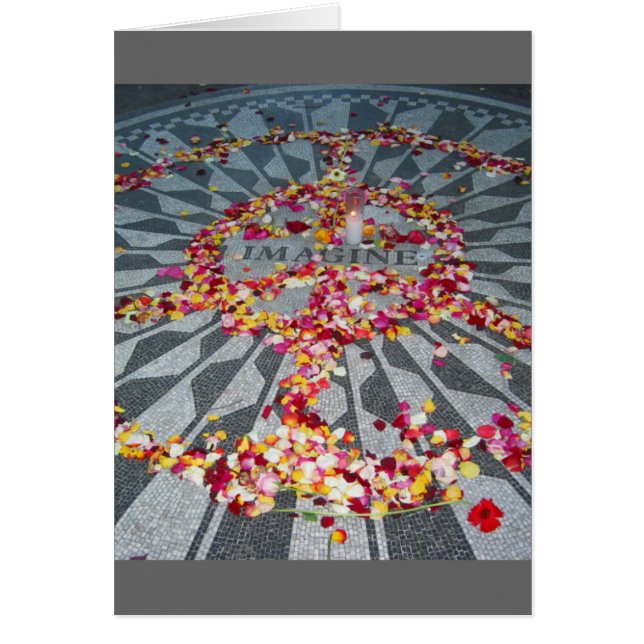 föreställ att hälsningskort (Framsidan)