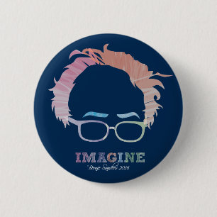 Föreställ Bernie slipmaskiner 2016 - vattenfärg Knapp