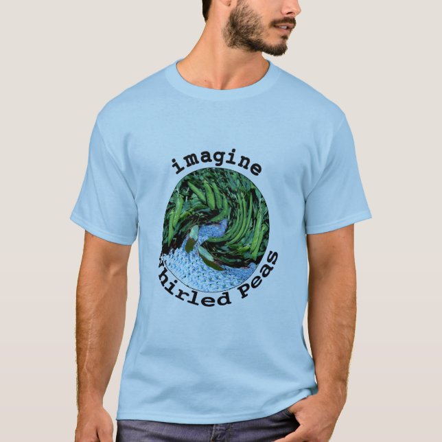 Föreställ den virvlade ärtaT-tröja Tee Shirt (Framsida)
