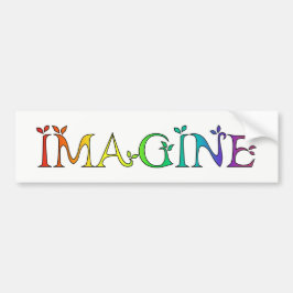 FÖRESTÄLL det inspirera meddelandet Bildekal