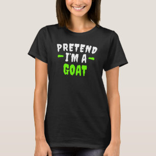 Föreställ dig att jag är get Lat halloween kostym T Shirt