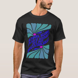 Föreställ dig att vara rädd för mångfald inte dikt t shirt