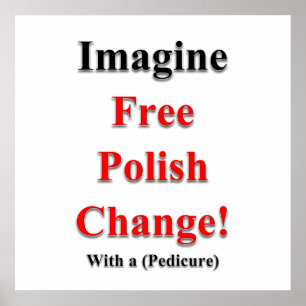 Föreställ dig en fri polsk ändringsprojektionsyta poster