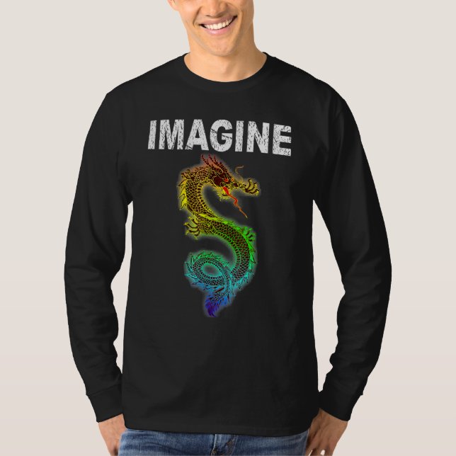 Föreställ dig fantasidrakstil  Bra för  2 T Shirt (Framsida)