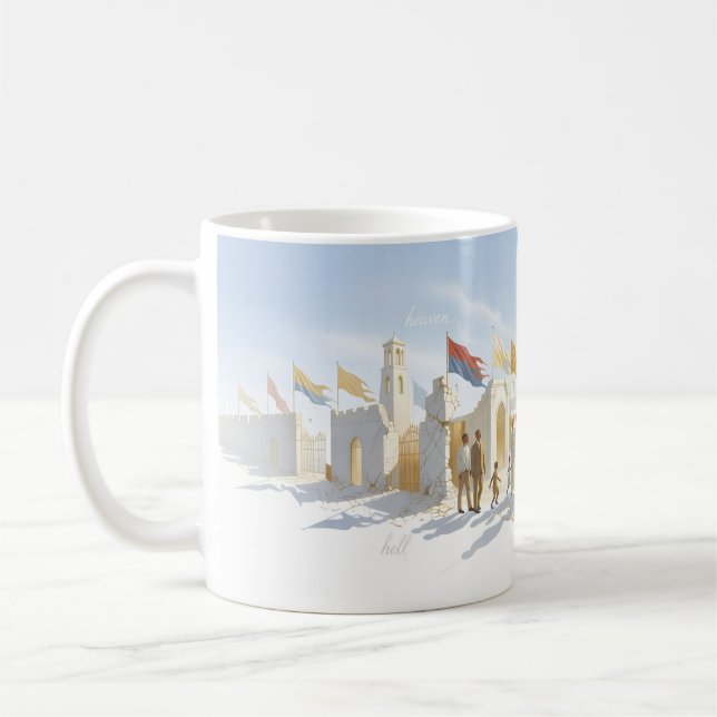 Föreställ dig Himmel och Helvetes Enhetsdröm Koppe Kaffemugg (Vänster)