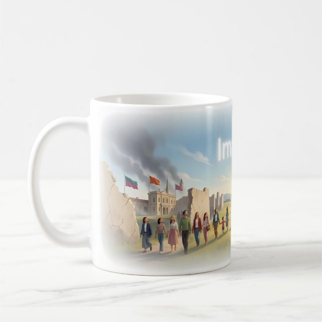 Föreställ dig hopp och enighet Affisch Kaffemugg (Vänster)