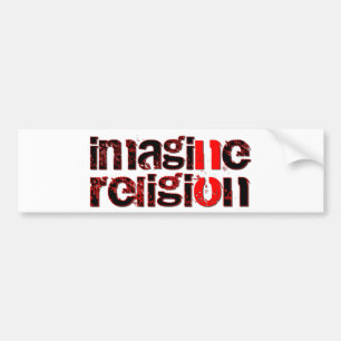 Föreställ dig ingen religion bildekal