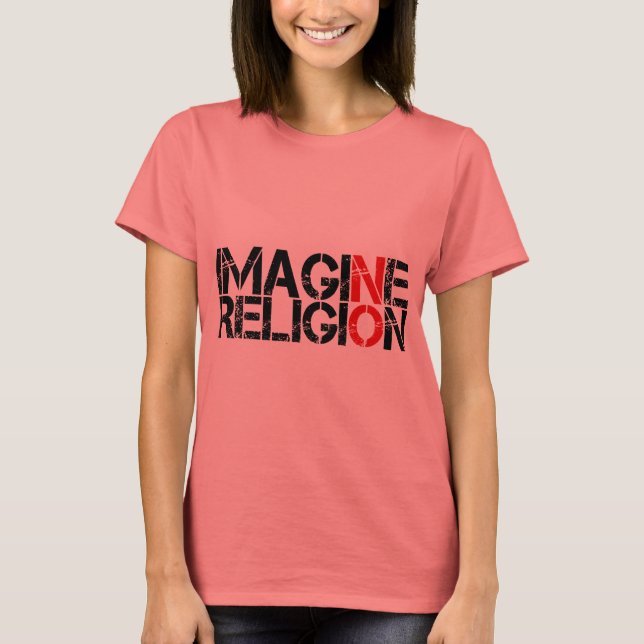 Föreställ dig ingen religion tröja (Framsida)