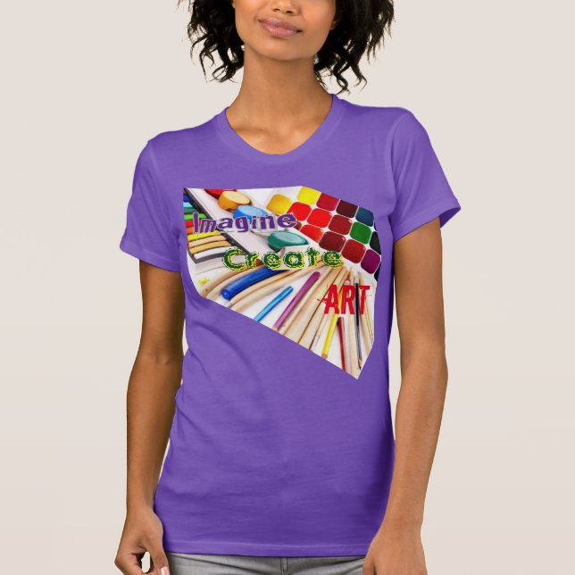 Föreställ dig Skapa konst T Shirt (Framsida)