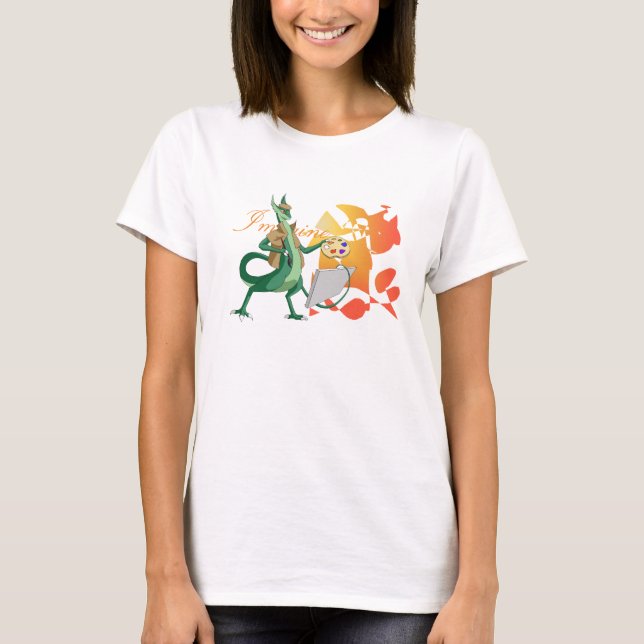 "Föreställ" drakemålare Tee Shirt (Framsida)