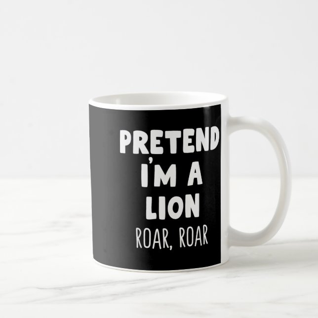 Föreställ en Lejonrytar Halloween-kostym Rolig Kaffemugg (Höger)