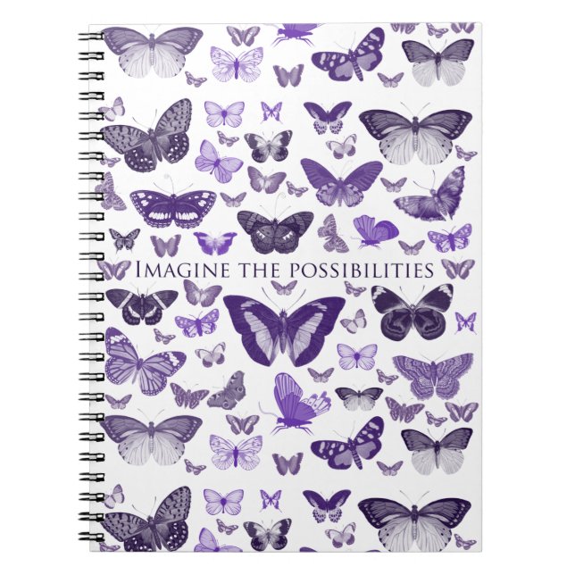 Föreställ er möjligheterna anteckningsbok med spiral (Framsidan)