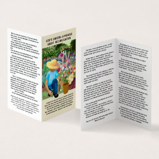 Föreställ er våra liv som en trädgård skapat av Gu Kort