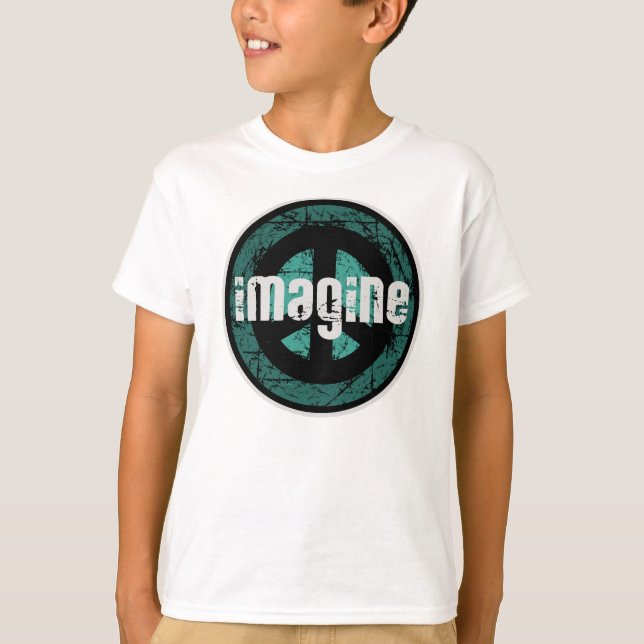 Föreställ fred tee shirt (Framsida)