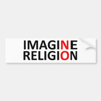 Föreställ ingen religion bildekal
