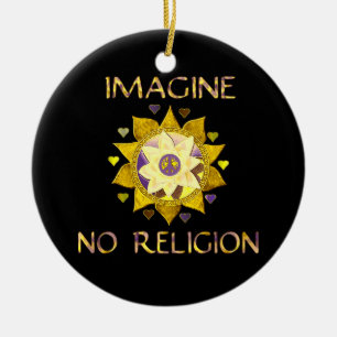 Föreställ ingen religion julgransprydnad keramik
