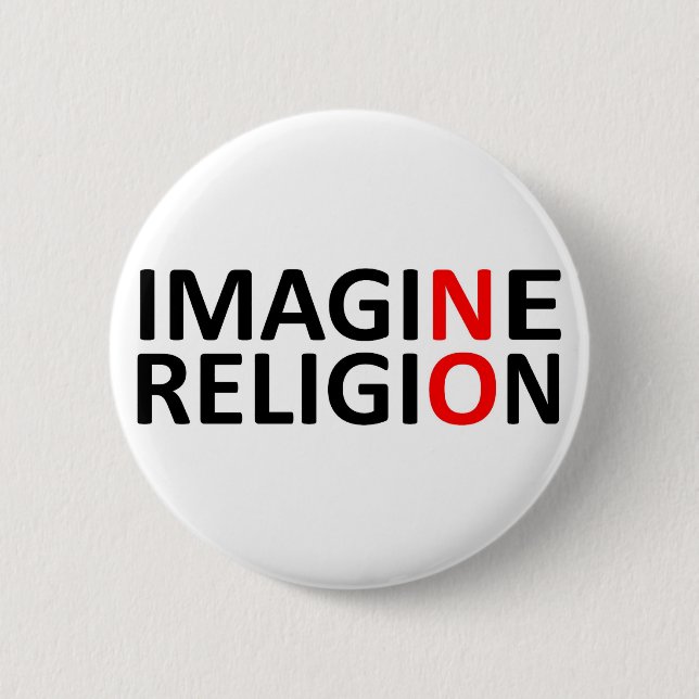 Föreställ ingen religion knapp (Framsida)