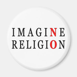 Föreställ ingen religion magnet