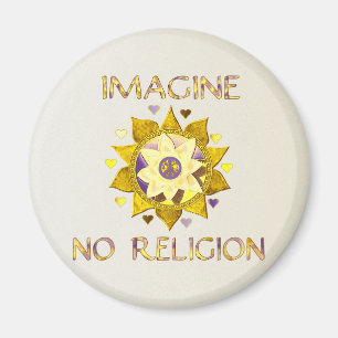Föreställ ingen religion magnet