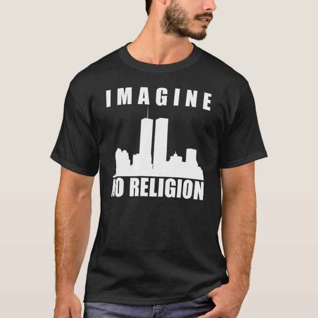 Föreställ ingen religion t shirt (Framsida)