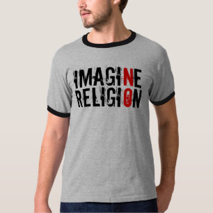 Föreställ ingen religion t shirt