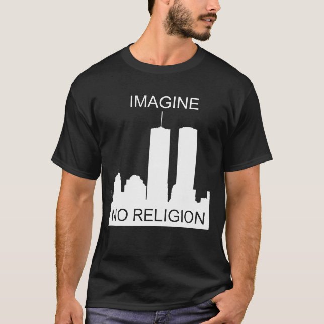 Föreställ ingen religion tee shirt (Framsida)
