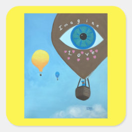 Föreställ kärlek, Varm luftballonger, klistermärke