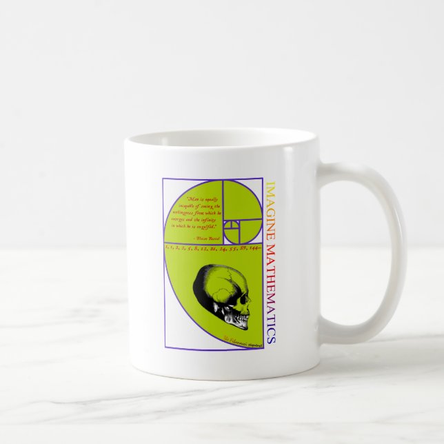 Föreställ matematik kaffemugg (Höger)