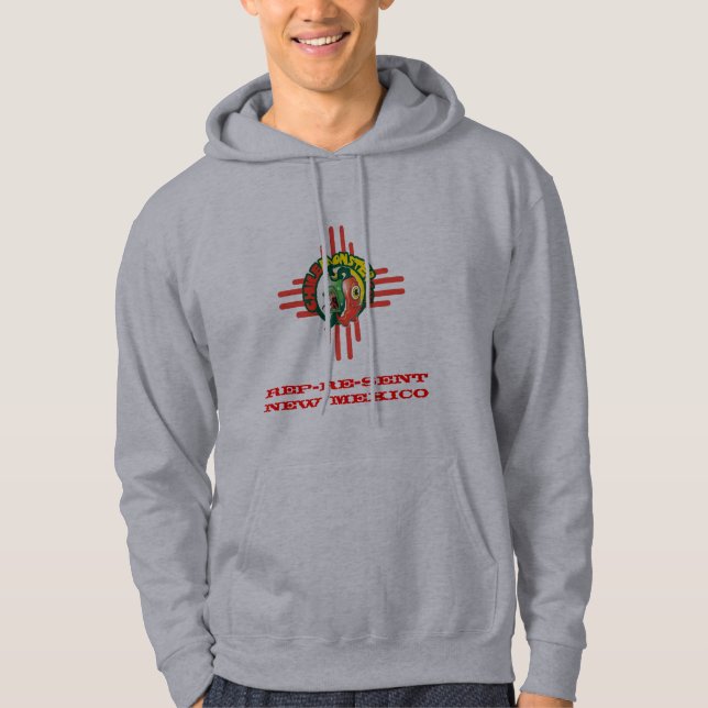 Föreställ nya Mexico-ChileMonster.com Hoodie (Framsida)