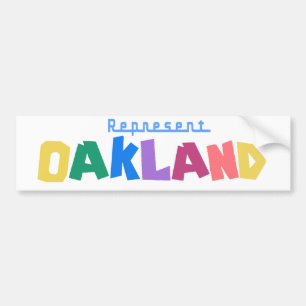 Föreställ Oakland Bildekal
