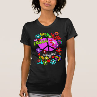 Föreställ T-tröja 2 för BLÅTTfredsymboler T-shirt