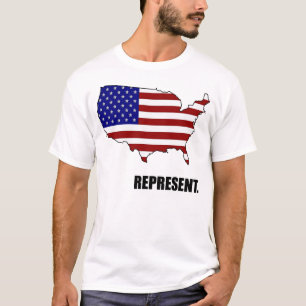 Föreställ USA T-tröja Tee Shirt