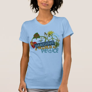 Föreställ världsfred tee shirt
