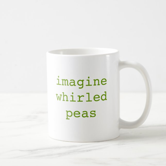 föreställ virvlade ärtor kaffemugg (Höger)