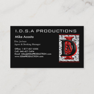 Föreställa 002, I.D.S.A-PRODUKTIONER, Mike Acosta… Visitkort