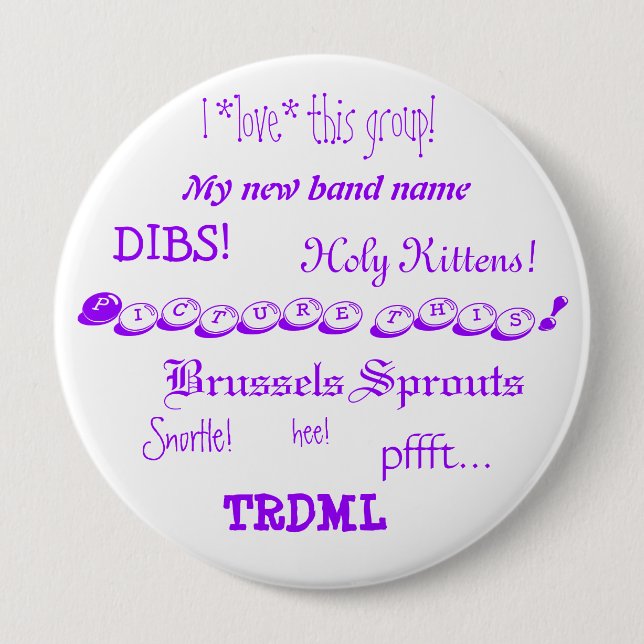 Föreställa detta! knäppas knapp (Framsida)