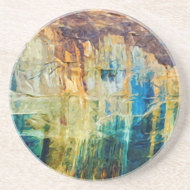 Föreställd abstrakt för stenmedborgare Lakeshore Underlägg (Framsidan)