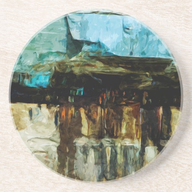 Föreställd abstrakt för stenmedborgare Lakeshore Underlägg (Framsidan)