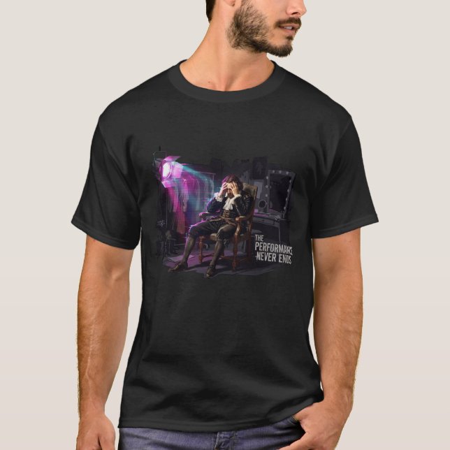 Föreställningen tar aldrig slut t shirt (Framsida)