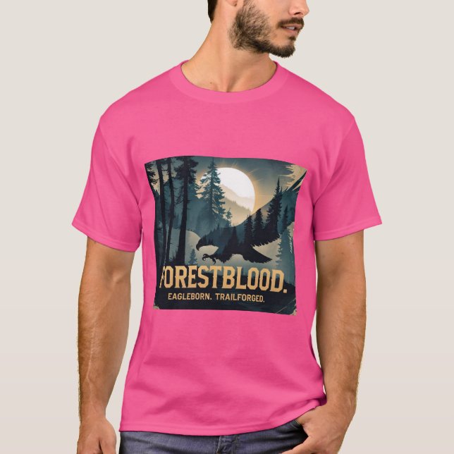 Forestblood – Espíritu Salvaje Nacido del Bosque T Shirt (Framsida)
