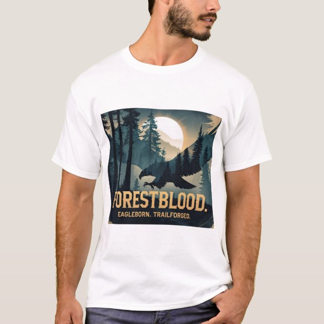 Forestblood – Espíritu Salvaje Nacido del Bosque T Shirt (Framsida)