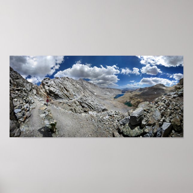 Forester Pass SwitchBackups - John Muir Trail Poster (Framsidan)