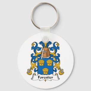 Forestier familjvapensköld nyckelring