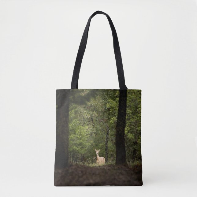 Forests | A White Tailed Deer in the Woods Tygkasse (Framsida)